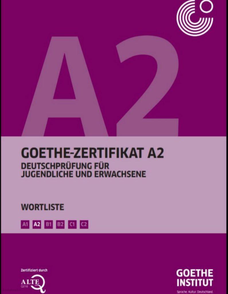 دانلود کتاب آلمانیgoethe zertifikat a2 wortliste