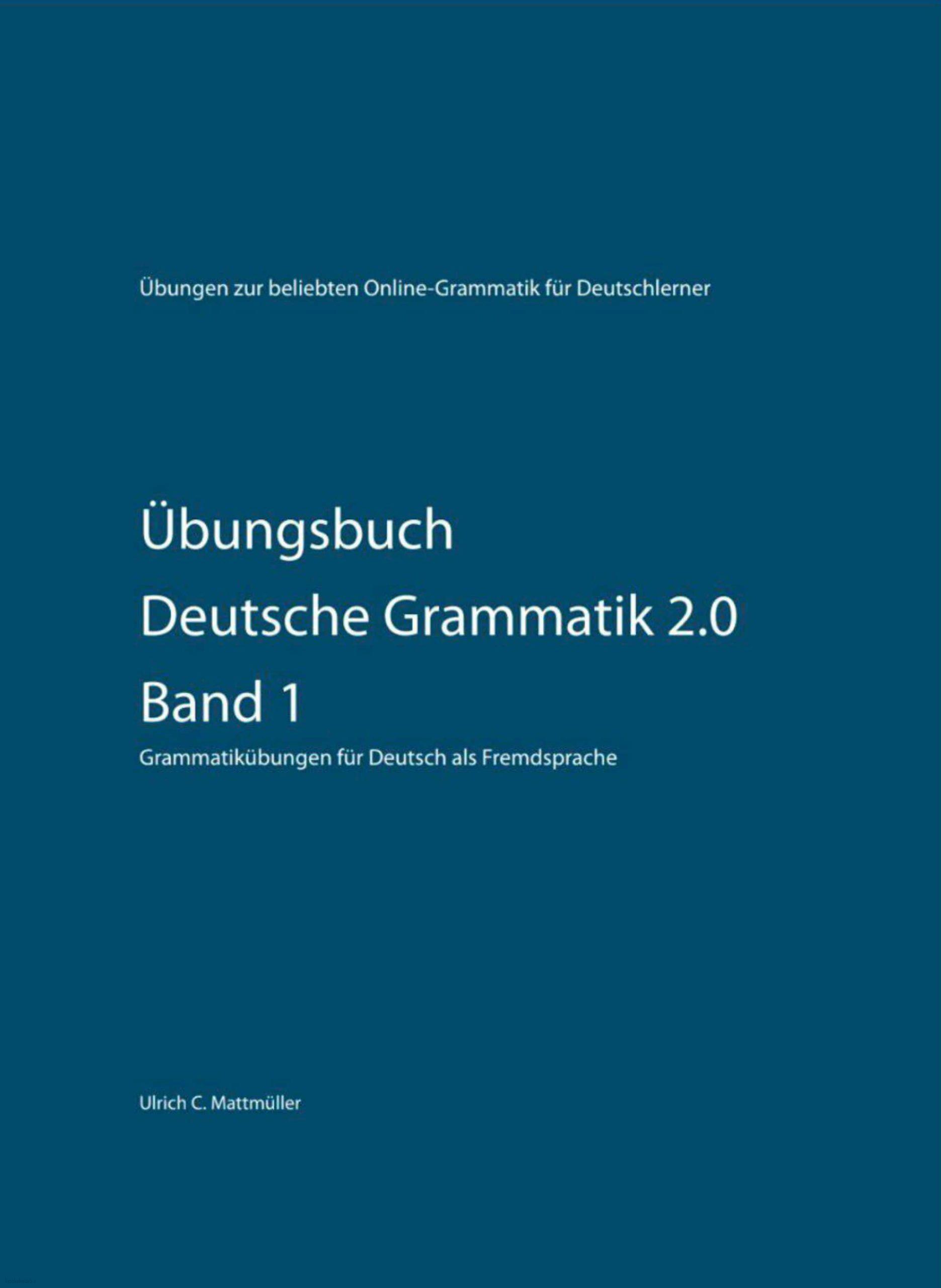 دانلود کتاب آلمانیübungsbuch deutsche grammatik 2.0 – band 1