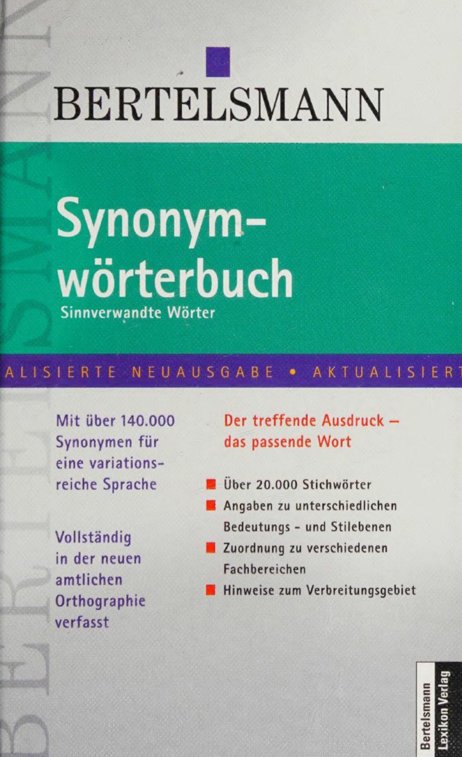 دانلود کتاب آلمانیsynonym-worterbuch sinnverwandt worter