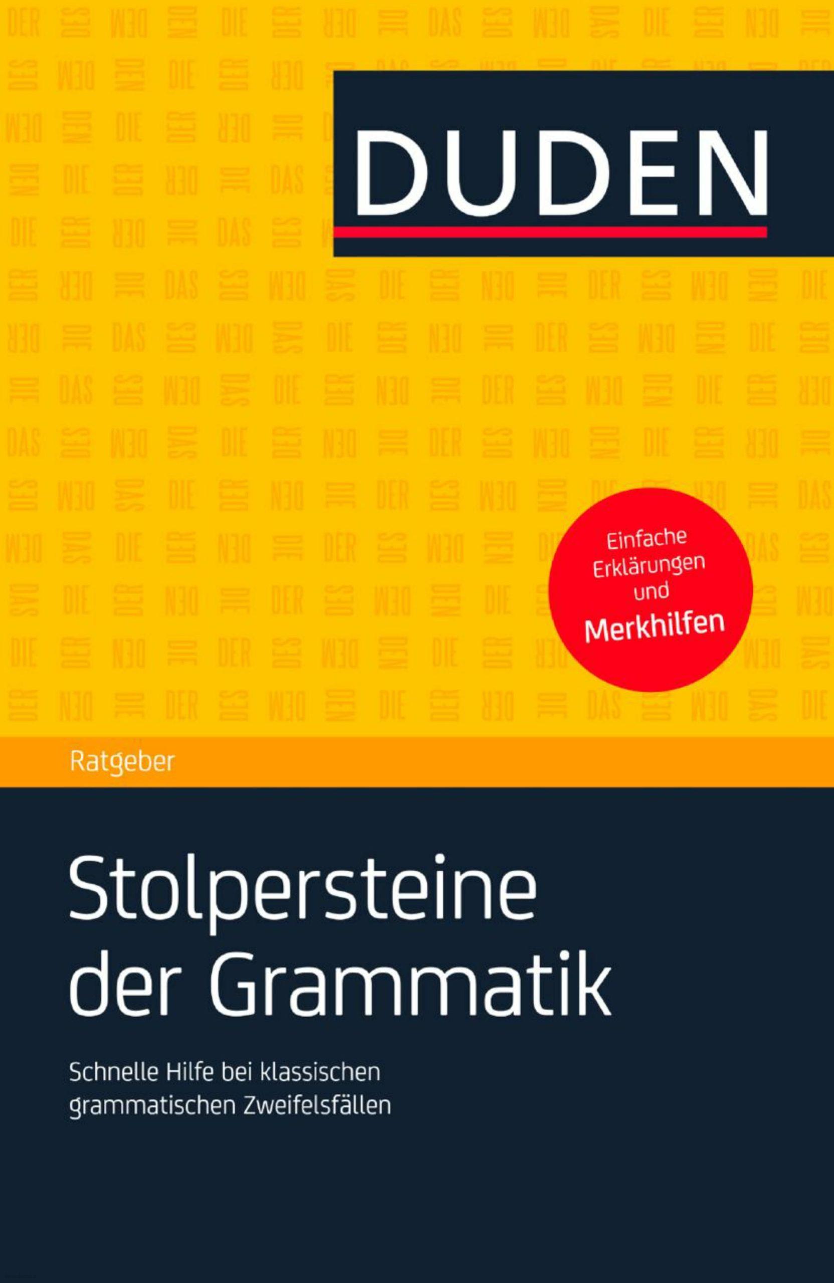 دانلود کتاب آلمانیduden stolpersteine der grammatik