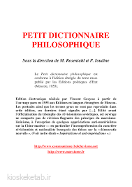 petit dictionnaire philosophique pdf