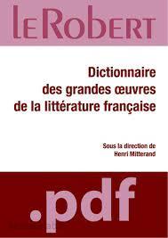 دانلود کتاب فرانسوی Dictionnaire des grandes œuvres de la littérature française 